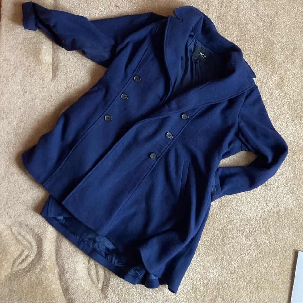 Navy Blue Torrid Coat